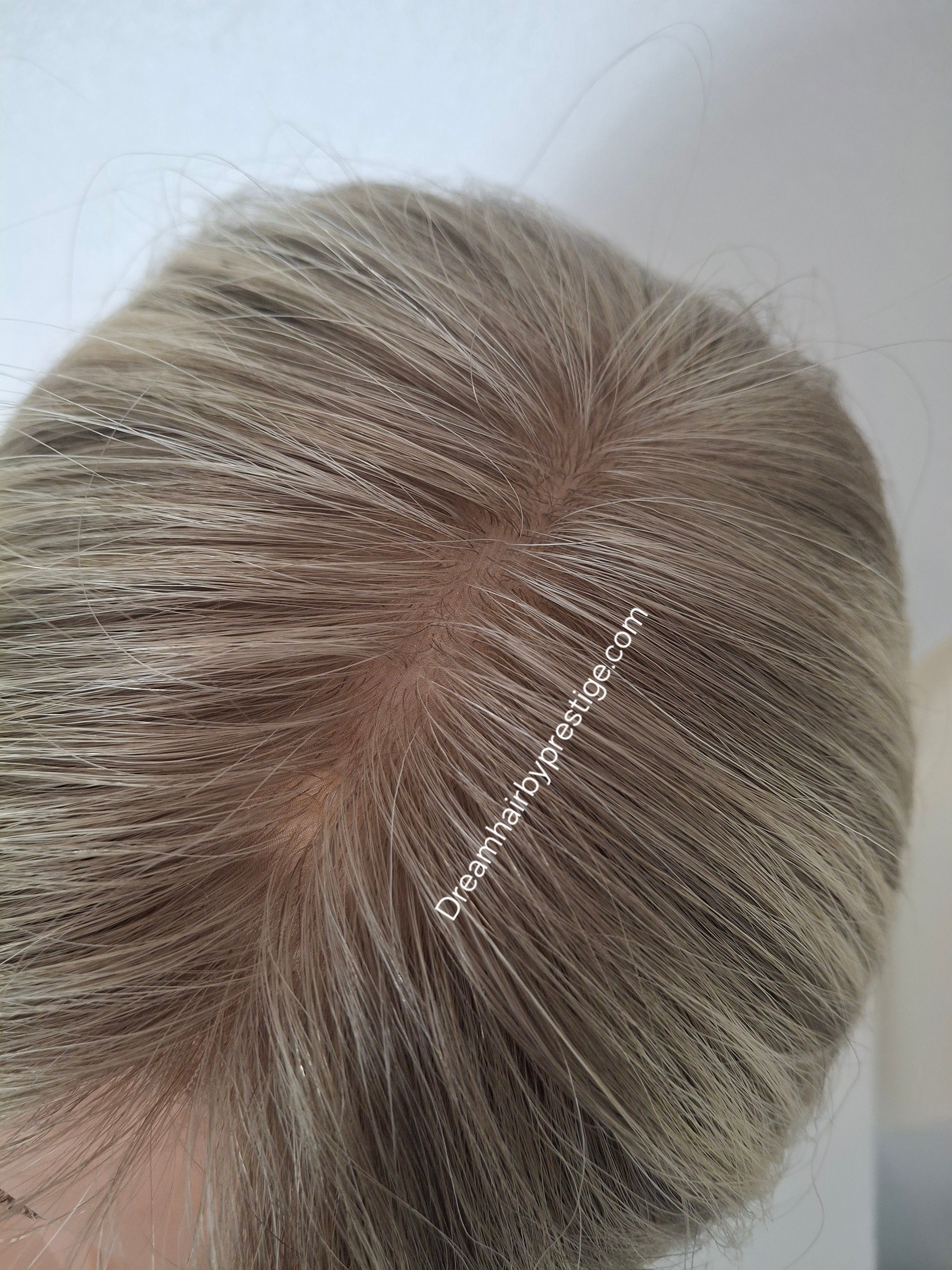 Lila Silk base lace front wig, medical, hair loss, high quality, realistic, frosted fairytale, Medium