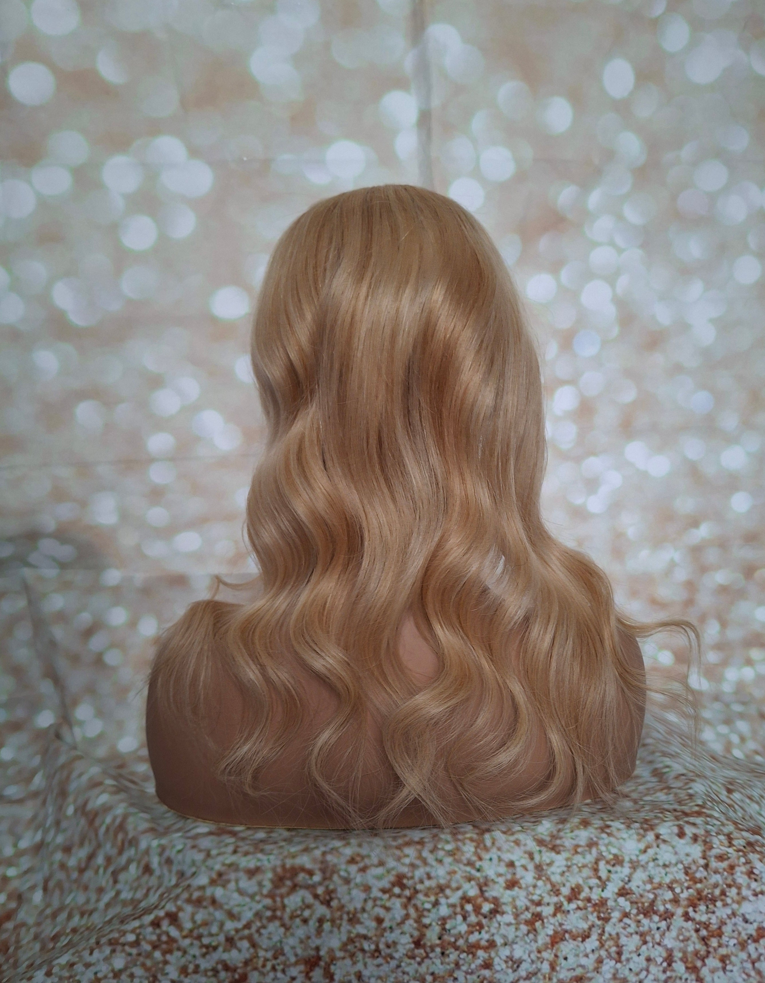 Ready to ship- U part topper 27/613,  strawberry blonde/ light blonde clip in hair booster, volumiser, 16 inches long 6x6 inch