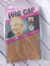 Load image into Gallery viewer, Stocking wig caps, pack of 2 stretch cap, beige,