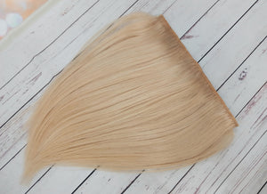 Human hair extension, one piece clip in, choose shade, 16/18 inches long, 100g