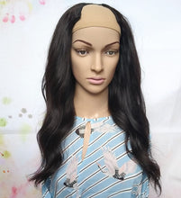 Load image into Gallery viewer, Prestige clip in U part human hair extension, natural black