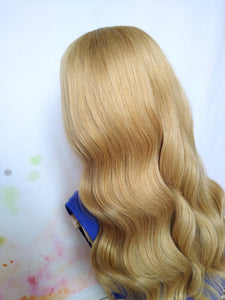 Prestige clip in U part human hair extension, ash blonde