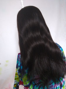 Prestige clip in U part human hair extension, natural black