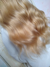 Load image into Gallery viewer, Human hair U part wig- #27- strawberry blonde- 16/18 inches long