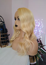 Load image into Gallery viewer, Human hair U part wig- #27/613 -strawberry blonde/ light blonde- 18/20/22 inches long