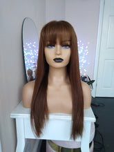 Load image into Gallery viewer, Clearance- Immediate despatch- Human hair wig, medium brown, lace closure, colour 6