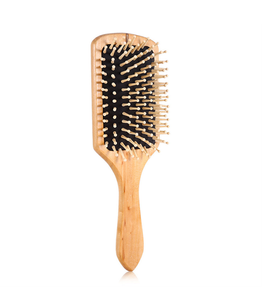 Immediate dispatch- Anti static hair extension paddle brush, wooden bristles