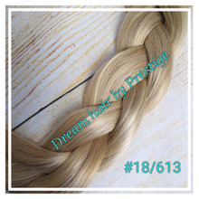 Load image into Gallery viewer, Prestige clip in U part human hair extension, ash blonde light blonde 