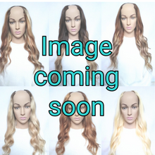 Load image into Gallery viewer, Prestige clip in U part human hair extension, natural black/darkest brown